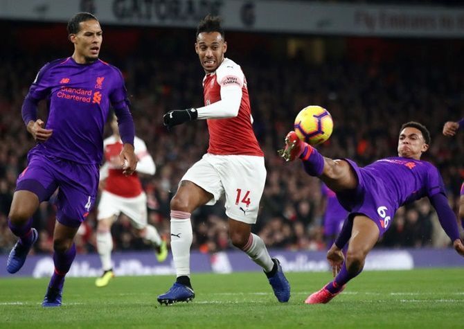 Trent Alexander-Arnold at the Emirates