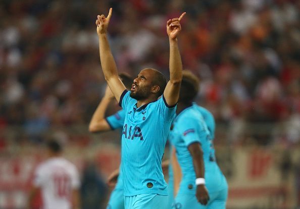 Lucas Moura scored an outstanding goal for Spurs but could Olympiacos' defenders have done better?