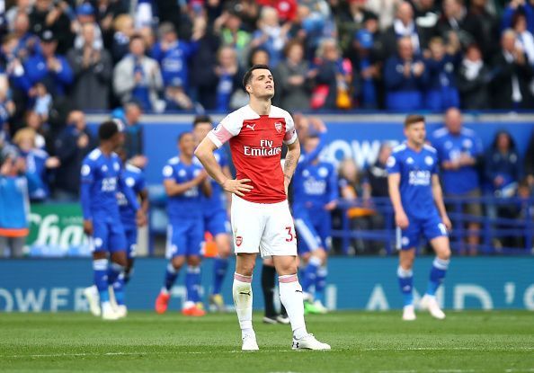 Granit Xhaka has been playing with an achilles injury for weeks