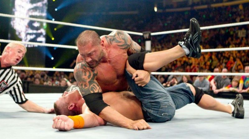 Batista: Defeated Cena to win his final WWE Championship