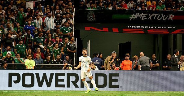 Martinez grabbed his first hat-trick for Argentina