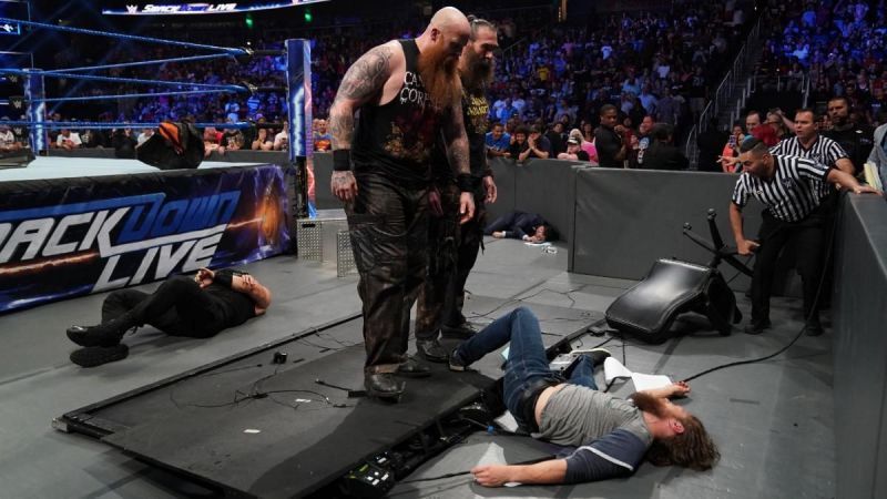 Bryan received a massive beatdown on SmackDown Live