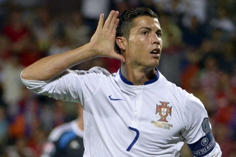 Cristiano Ronaldo scores against Armenia in Yerevan