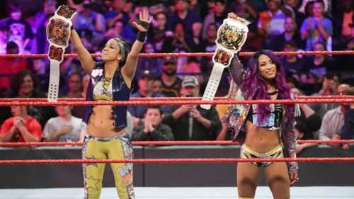 Bayley and Sasha Banks