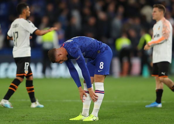 Barkley was unable to convert a penalty that would've put Chelsea level with Valencia