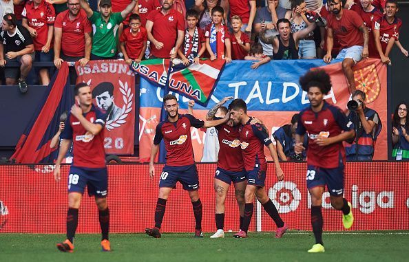 Osasuna have drawn three consecutive games in La Liga