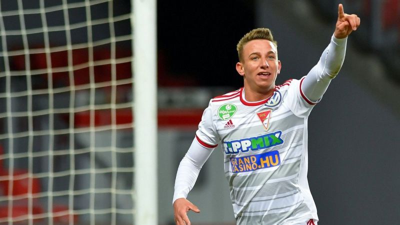 Debrecen&#039;s Daniel Zsori scored a superb overhead kick goal in his league debut against Ferencvaros