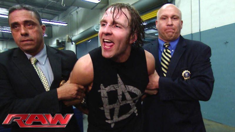 Dean Ambrose was arrested on RAW back in 2015