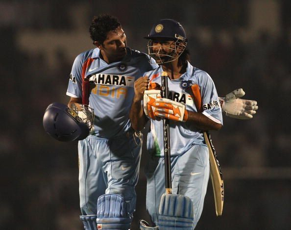 Yuvraj Singh and MS Dhoni