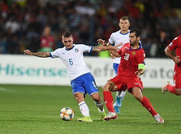 Marco Verratti is unavailable for Italy for the match against Finland.