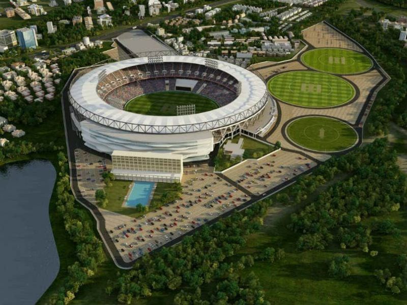 Graphical design of the brand-new Sardar Patel stadium, Motera