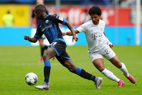 Jamilu Collins (left) scored an absolute cracker of a goal