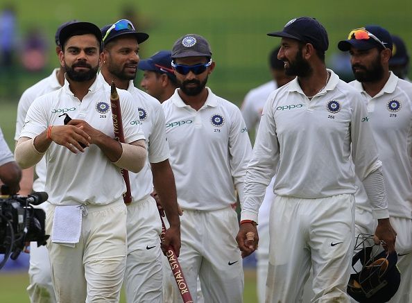 The Indian Test team.