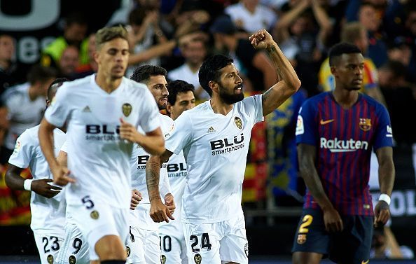 Garay put Valencia ahead