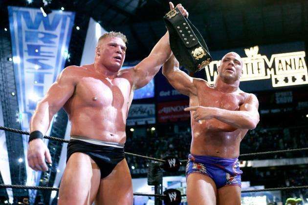 Lesnar and Angle