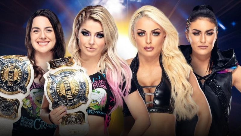 WWE Women&#039;s Tag Team Championships: Alexa Bliss and Sonya DeVille (c) vs Mandy Rose and Sonya Deville