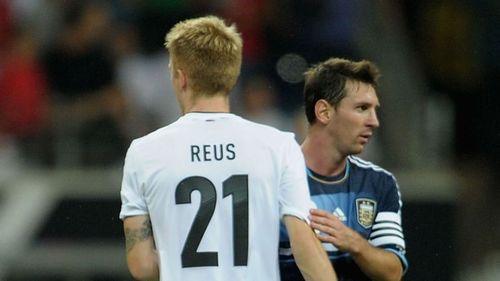 Marco Reus and Lionel Messi