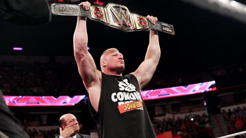 Lesnar&#039;s last reign with the title often saw the WWE Championship disappearing for months off-screen.