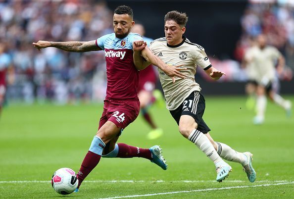 Daniel James grappling with Ryan Fredericks.