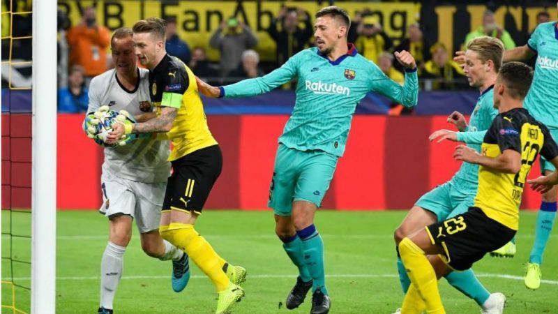 Barcelona drew in Dortmund