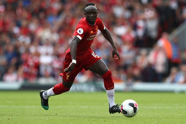 Liverpool&#039;s Sadio Mane in action