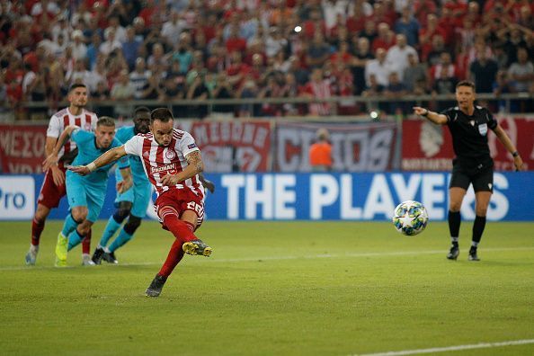 Olympiacos&#039; goals - including Mathieu Valbuena&#039;s penalty - were both avoidable
