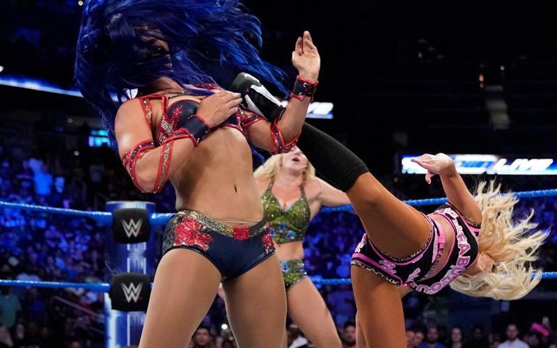 Carmella&#039;s superkick was a little short last night