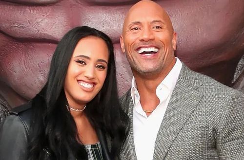 The Rock and his daughter Simone