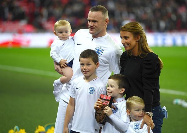 Coleen with her husband, Wayne Rooney and their children