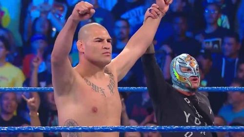 Cain Velasquez and Rey Mysterio