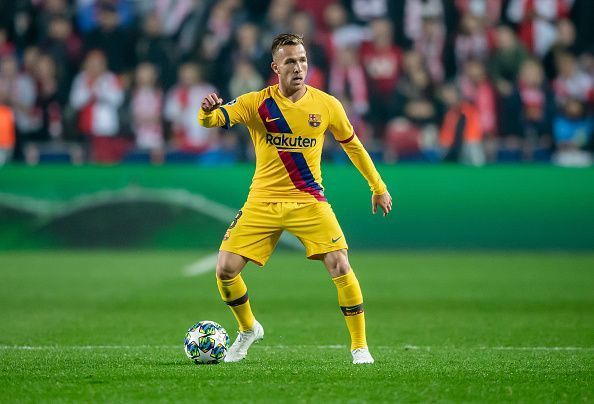 Arthur supplied the assist for Messi&#039;s opener