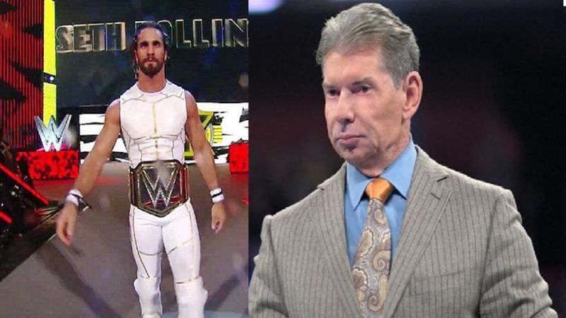 Rollins and Vince McMahon