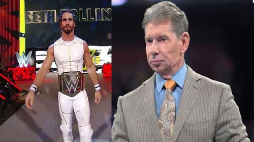 Rollins and Vince McMahon