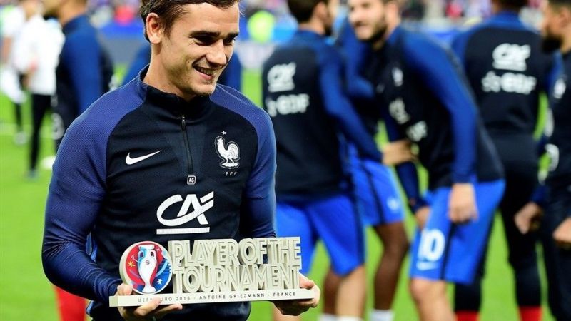 Griezmann was voted as the tournament's best player at Euro 2016