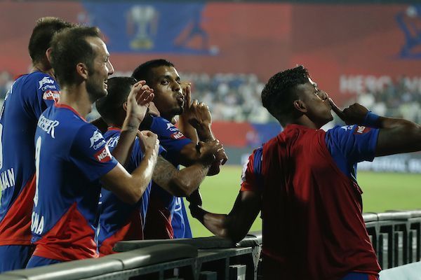 Rahul Bheke celebrates scoring the winner in last year&#039;s ISL final