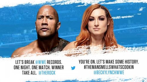 The Rock and Becky Lynch