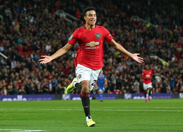 Mason Greenwood has started in both Europa League games so far.