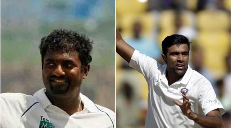 Muttiah Muralitharan could see Ravichandran Ashwin join him as the fastest bowler to 350 Test scalps.