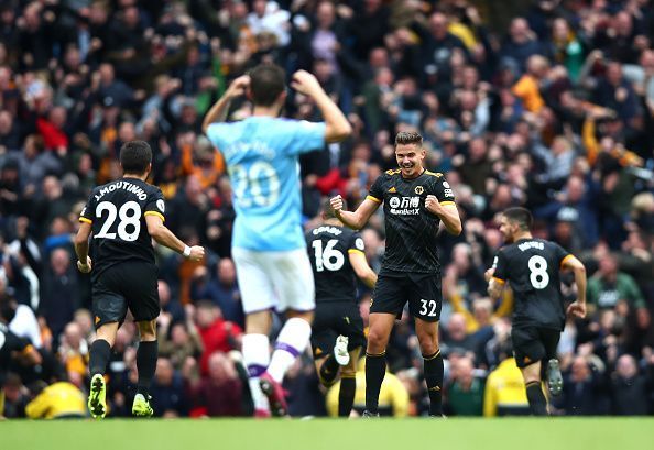 Wolves hand Manchester City the second defeat of the season - just 8 games into the campaign