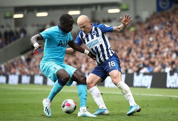 Brighton &amp; Hove Albion&#039;s Aaron Mooy worked his socks off in midfield