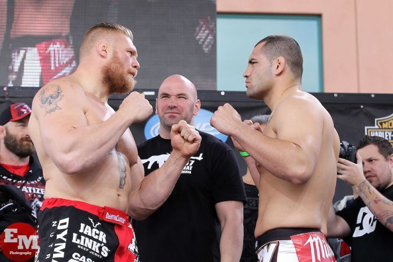 Brock Lesnar and Cain Velasquez