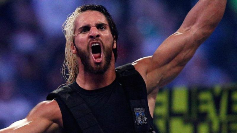 Shield Seth Rollins with the blonde streak