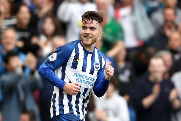 Brighton &amp; Hove Albion&#039;s Aaron Connolly scored a wonderful brace
