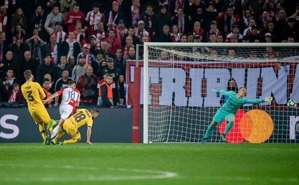 The moment Jan Boril outfoxed Marc-Andre Ter Stegen