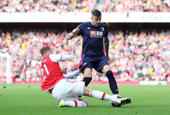 Chambers (L) was brilliant for Arsenal