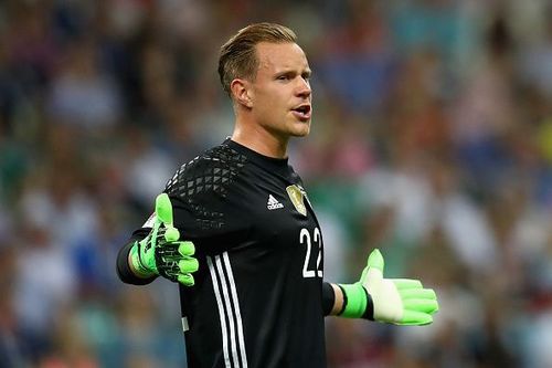 Germany's Marc-Andre Ter Stegen in action