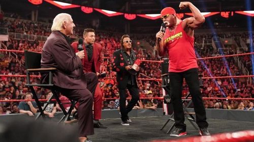 Ric Flair and Hulk Hogan on Miz TV this week