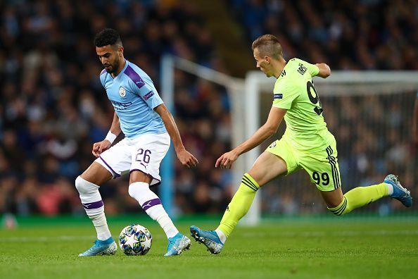 Riyad Mahrez (left)