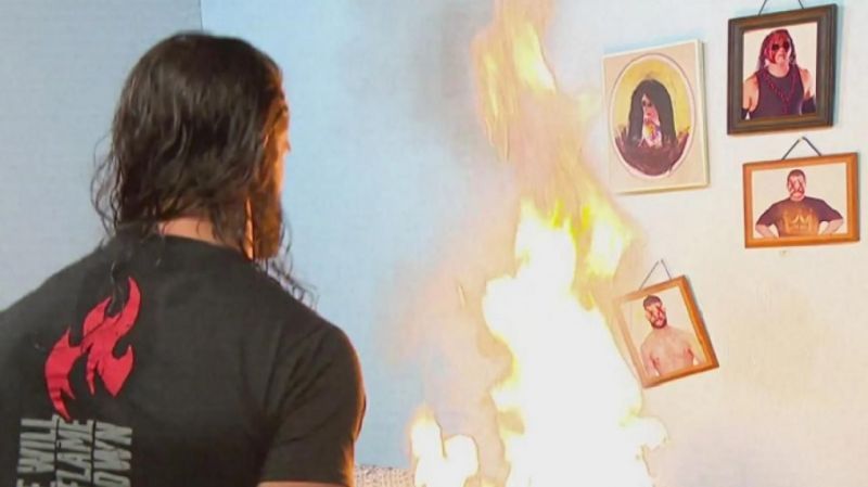 Seth Rollins burnt down the Firefly Fun House on RAW last Monday