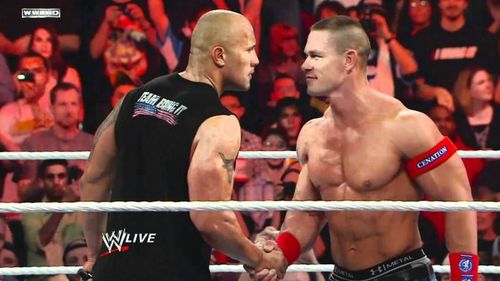 The Rock and John Cena